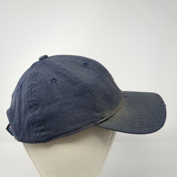 Nike Swoosh Strapback Hat Blue One Size Embroidered Logo Vintage Gray Tags - Picture 5 of 9